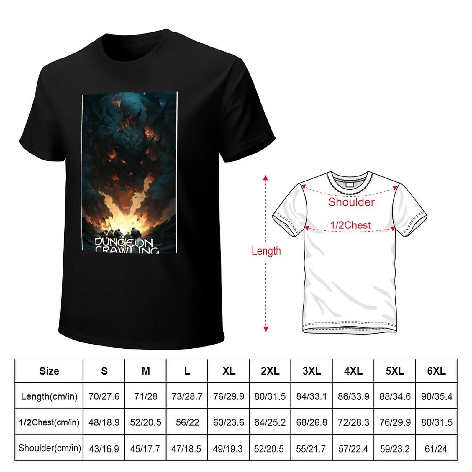 Dungeon Crawling - Gorgomotha the World Ender - Logo Version T-Shirt Plus Size Loose Short Sleeve Top