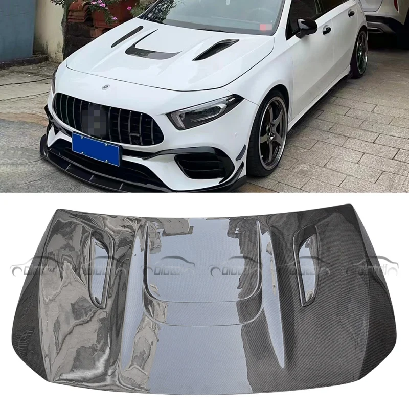 

For a Class W177 A45 Auto Tuning New Carbon Fiber TA Front Engine Hood Cover Bonnet