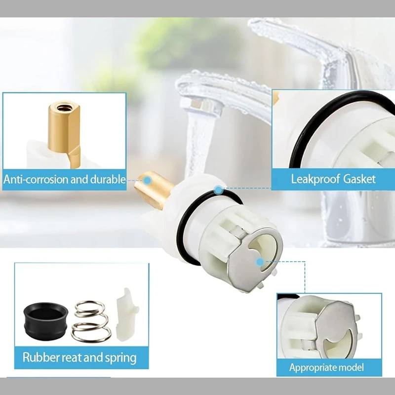 Popular_RP25513 Faucet Stem Replacement for Delta Two Handle Faucet Repair