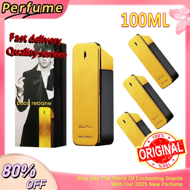 100 مللي عطر رجالي قوي يدوم طويلاً طعم قوي حار فرمون كولونيا رذاذ الجسم كولونيا الأصلي مليون الذهب Hombre #1