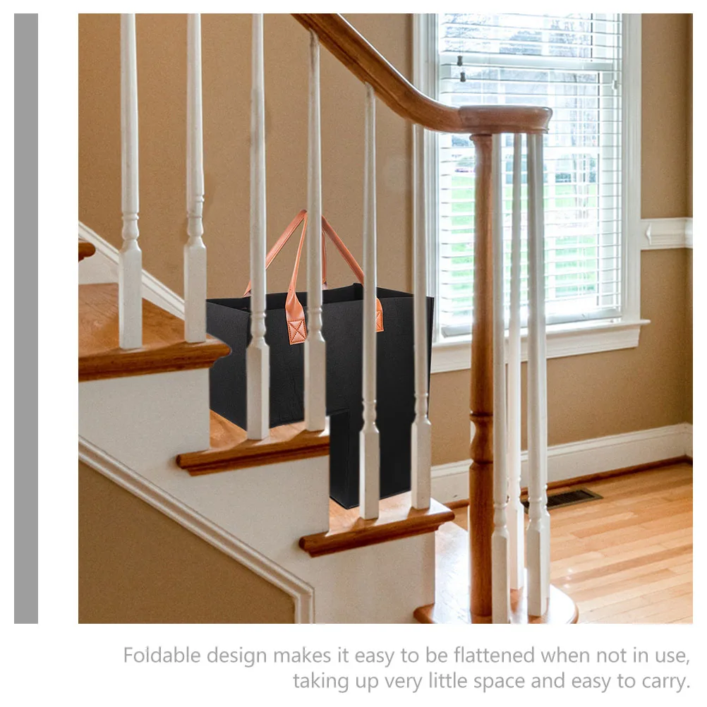 

L Shaped Stair Storage ganizer Foldable Large Capacity Laundry Hamper Baskets For Staircase Home Decluttering