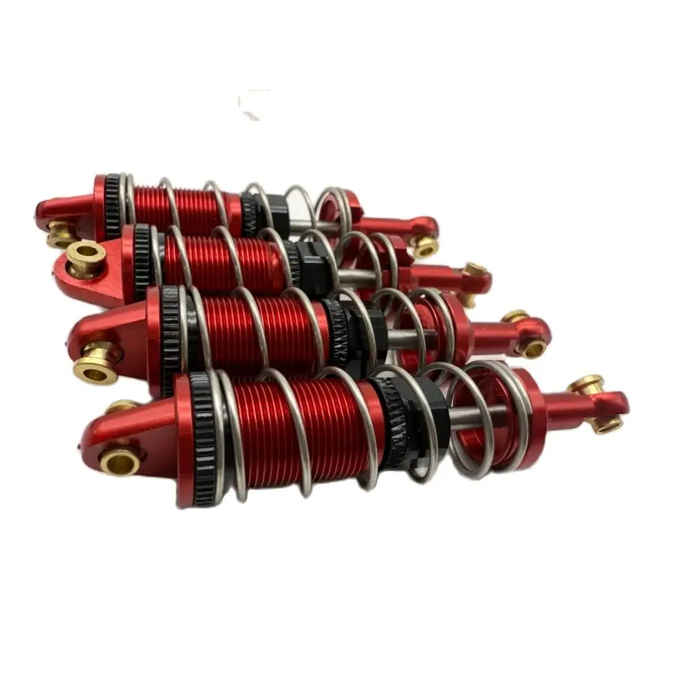 RC カー 4 個セット金属ショックアブソーバー 1/14 14301 14302 14303 金属油圧オイルショックアブソーバー穴から穴まで 60 ミリメートル継手