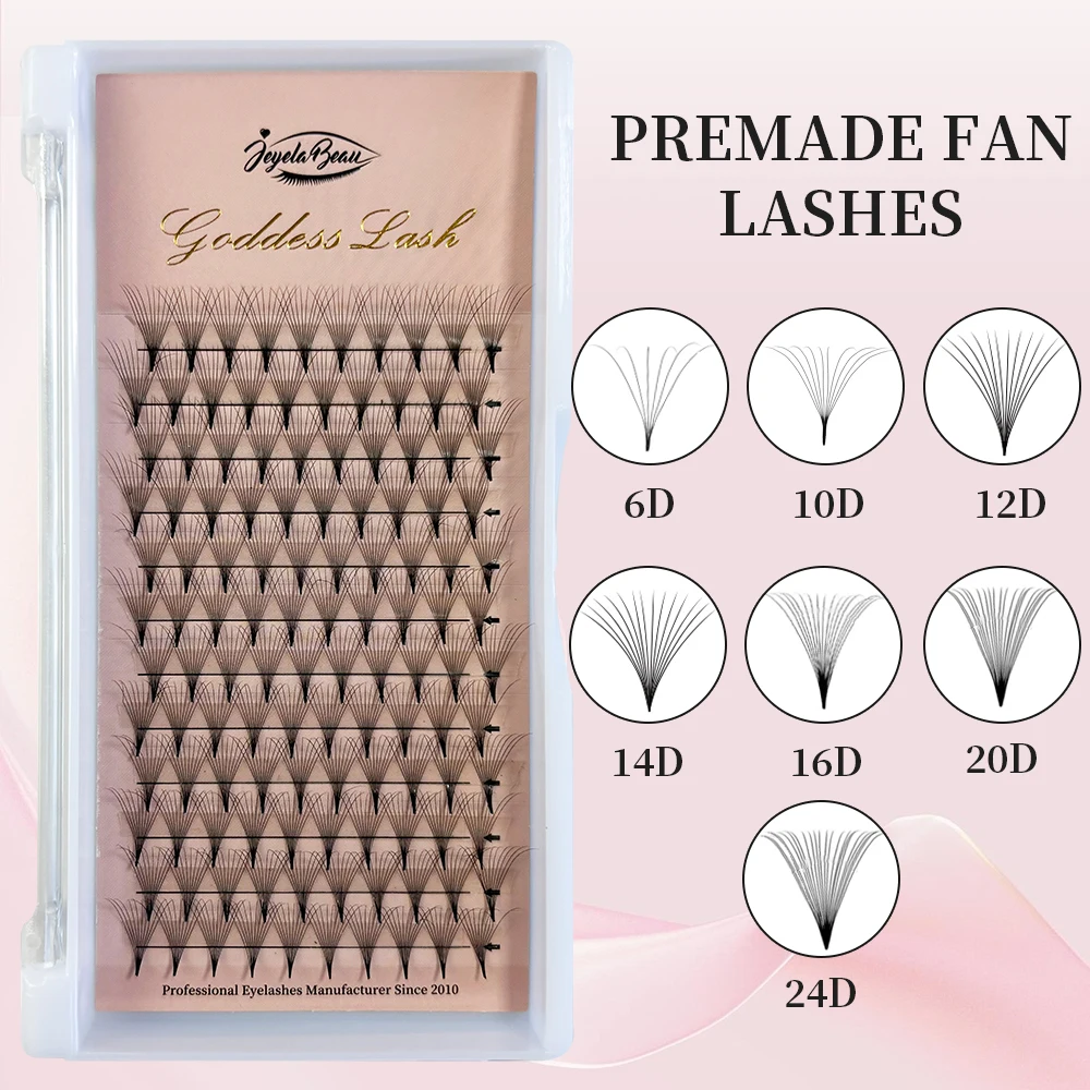 Premade Volume Fans 5D 6D 10D 12D 14D 16D 20D 24D MIX Individual Lashes Pre Made Russian Volume Fan Eyelash Extension Faux Mink