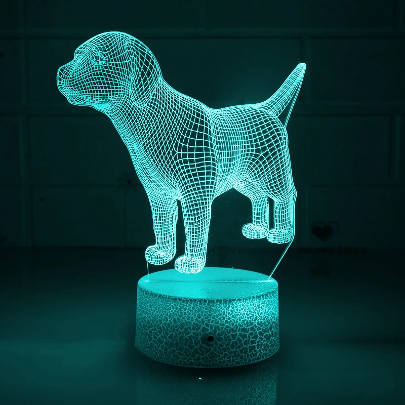 Nighdn-Veilleuse LED 3D en Acrylique pour Chambre d\'Enfant, Luminaire Décoratif d\'Nik, Idéal comme Cadeau d\'Anniversaire
