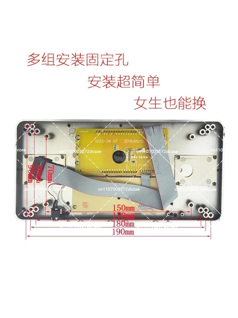 Safe electronic code lock lockset LCD electronic panel complete set of accessories main lock emergency lock cylinder