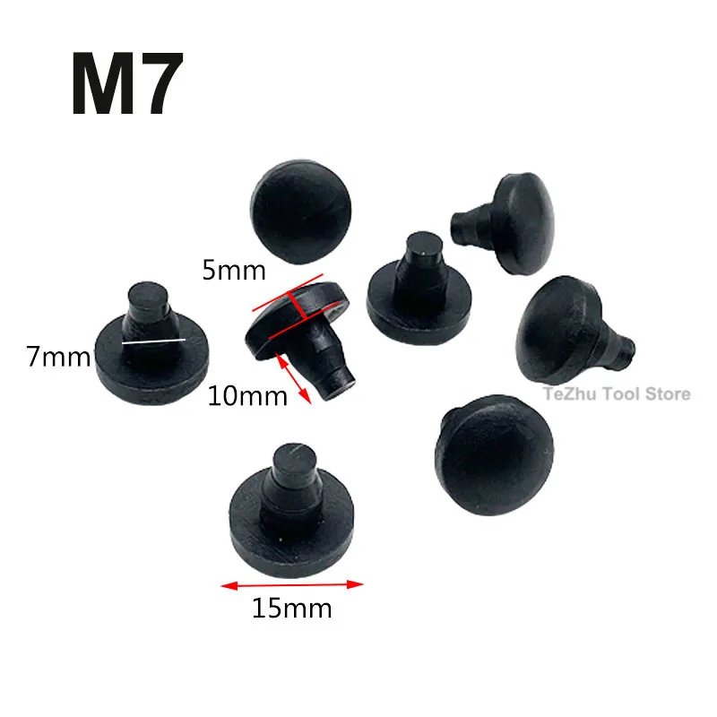 Mini Plastic Hole Plugs Clear Rod Dust Plug Table Chair Foot Nail Furniture Leg Silencer Glide Slide Pad Caps Floor Protector