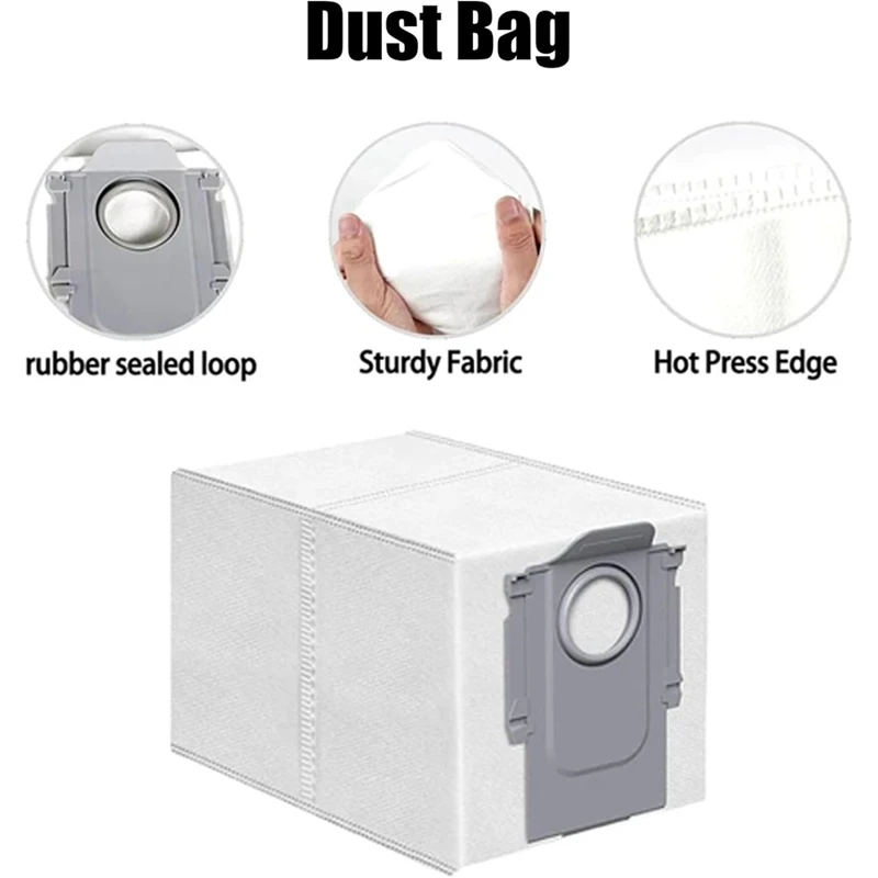 ABKR 18 قطعة ل Roborock Qrevo منحنى/P20 برو جهاز آلي لتنظيف الأتربة أجزاء استبدال فرش جانبية رئيسية أكياس الغبار ممسحة منصات مرشحات