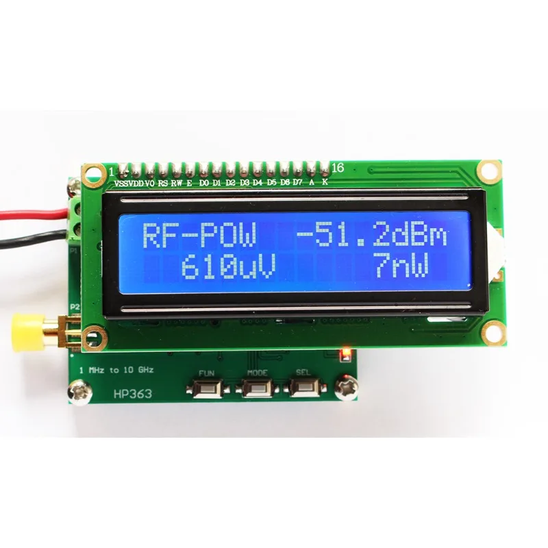 RF power meter 1MHz~ 10GHz -50~ 0dBm power meter, can set the RF power attenuation value