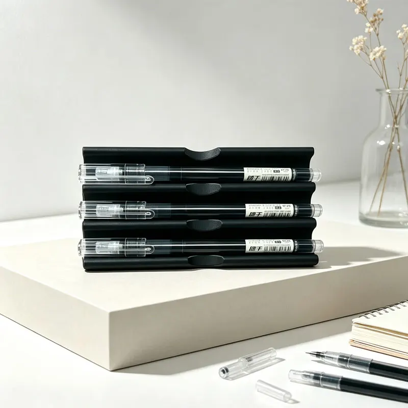 3D Printed Modern Minimalism Style Three Layers Pen Stand Office Pen Holder Desktop Organizer Gift Newest Easy Grab Design
