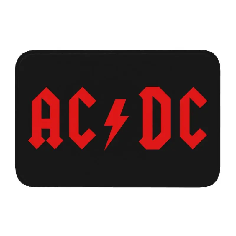 Rock AC DC Front Floor Door Entrance Mats Indoor Heavy Metal Band Kitchen Bathroom Doormat Garden Carpet Rug