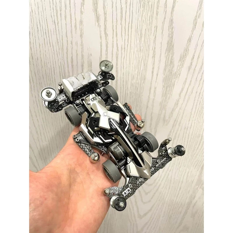 Pure hand painting, black silver gray mirror customization, chassis racing