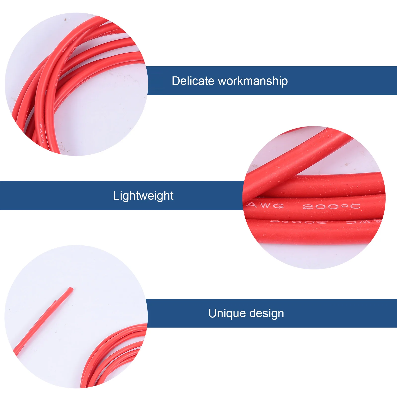 

Tinned Copper Wire 3M Glue Trace Ultra Flexible Silicone Rubber Electric Cord High Temperature Low Impedance Model Cars Ships