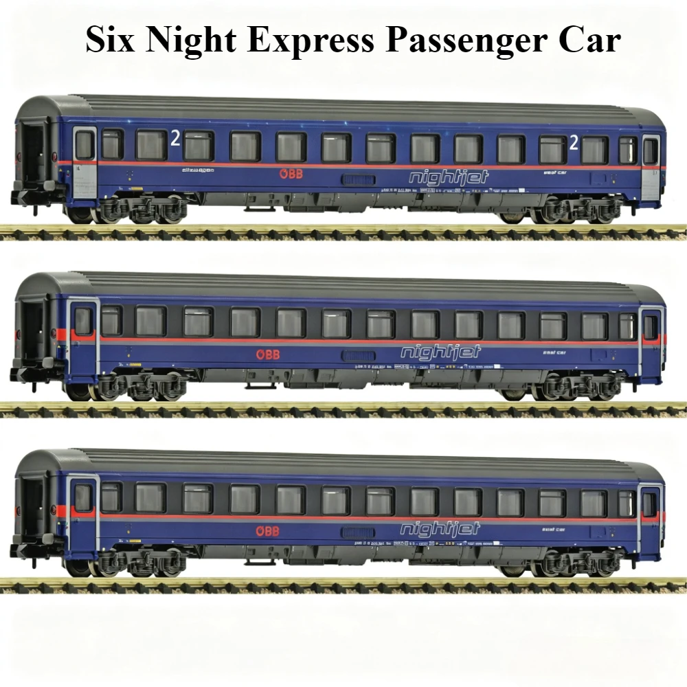 N Type 1/160 Train Model Passenger Car 6260084 Three-section OBB Six Night Express Passenger Car Collection Display No Power