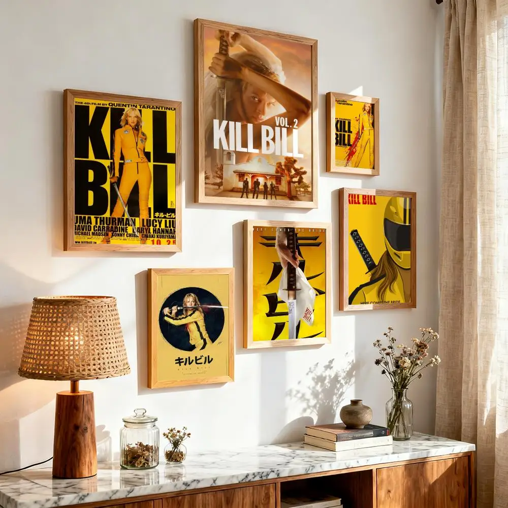 Classic Movie K-Kill B-Bill Poster Modern Minimalist Wall Art Prints for Bedroom Living Room Aesthetic Contemporary Decor Gift