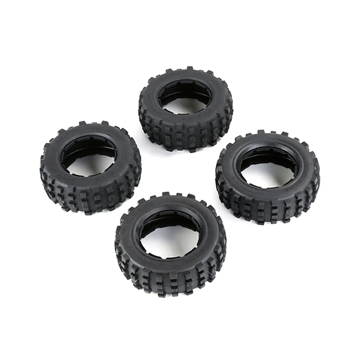 

4 Pcs for 1/5 HPI ROFUN ROVAN KM BAJA 5T 5SC 5FT LOSI 5IVE T DBXL Truck Parts Rc Car Knobby Front or Rear Tire Skin