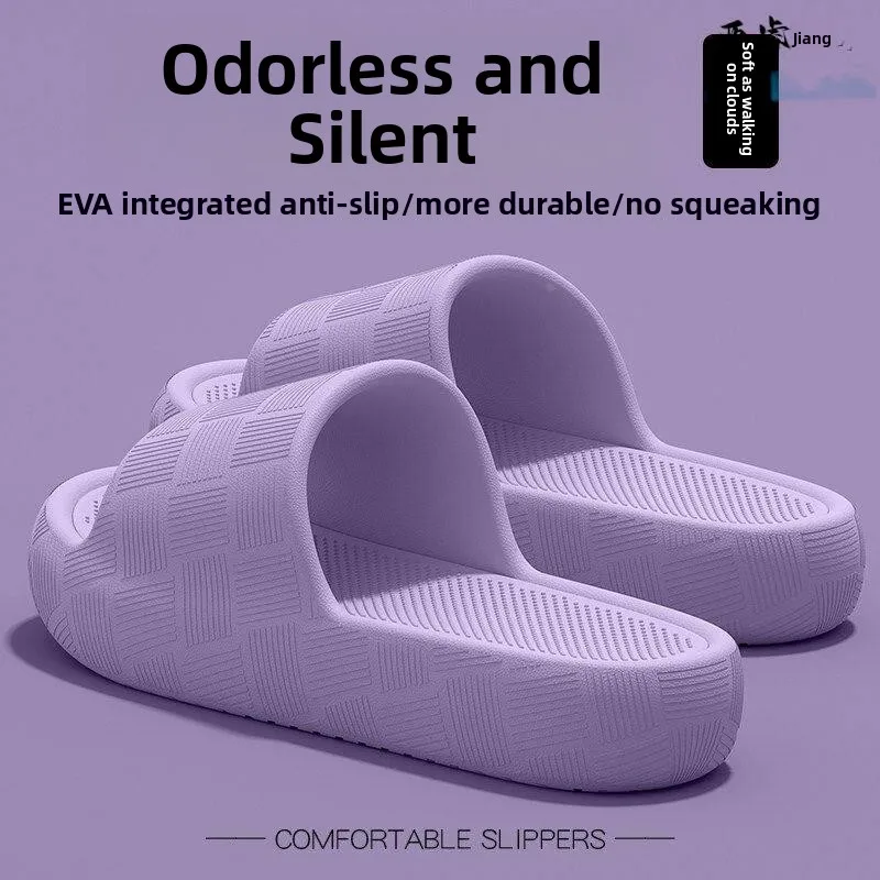 

Women's Indoor Home Bathroom Anti-slip EVA Slippers Summer 2026 New Style Comfortable Thickened T-strap Easy to Wear