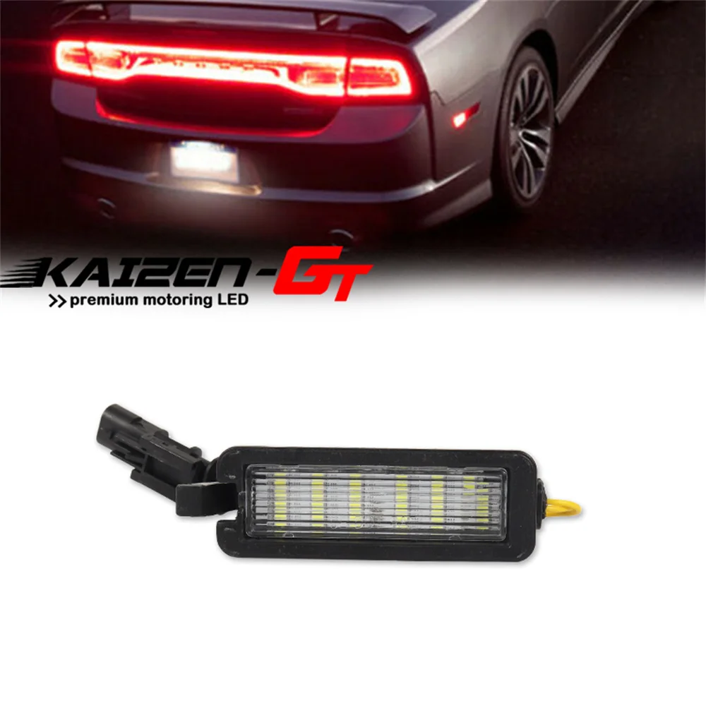 1PC Car LED Number License Plate Light For Dodge Charger Challenger For Chrysler 300 Pacifica For Jeep Compass For RAM 1500