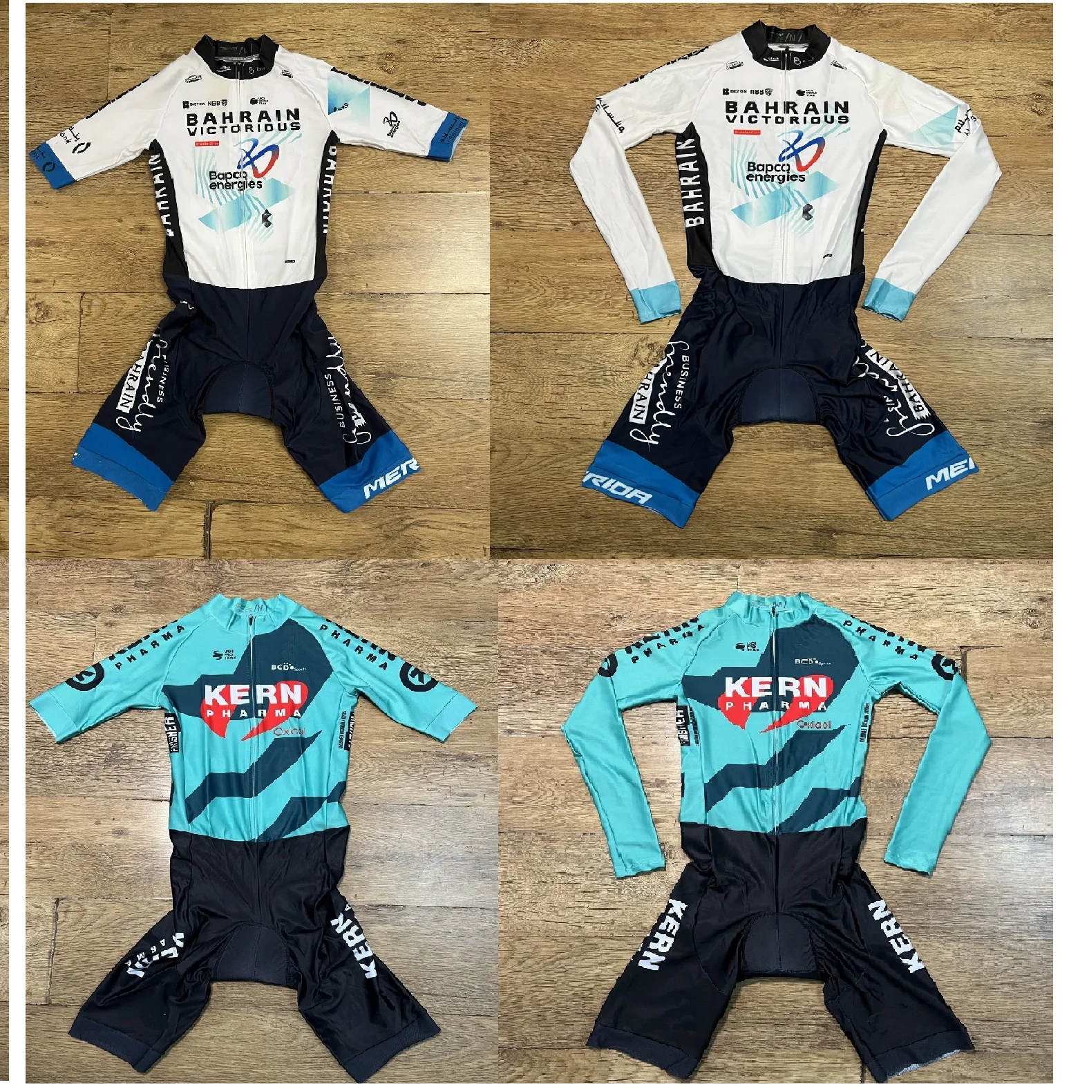 AliExpress LASER CUT Skinsuit 2025 Equipo Kern Pharma BAHRAIN TEAM Bodysuit SHORT Cycling Jersey Bike Bicycle Clothing