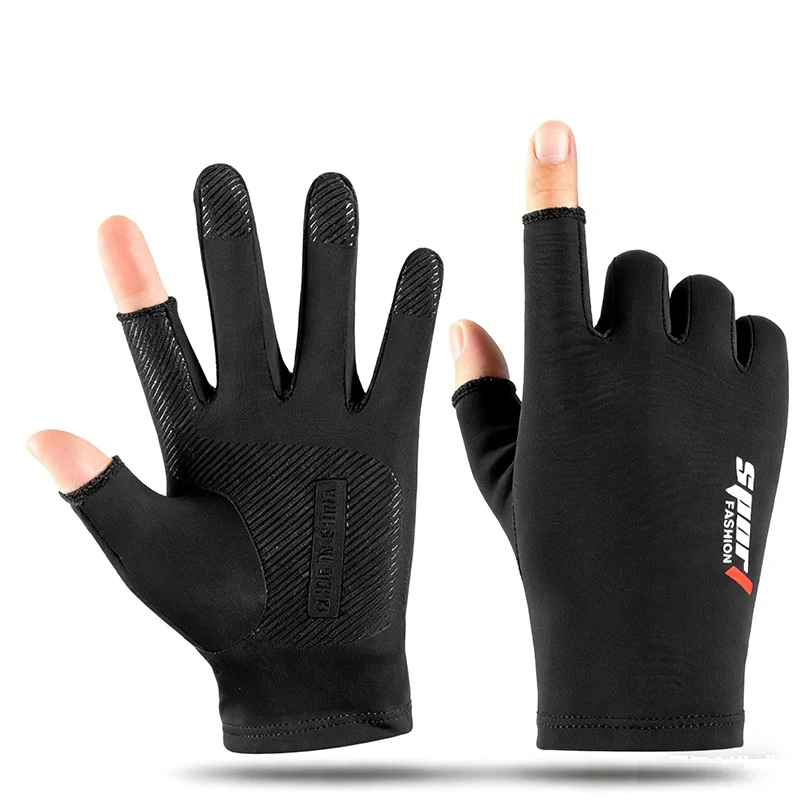 UV-Schutz-Handschuhe aus Eisseide für Männer und Frauen, atmungsaktiv, rutschfest, Touchscreen-Handschuhe, Outdoor-Sport, Angeln, Radfahren, Fahren