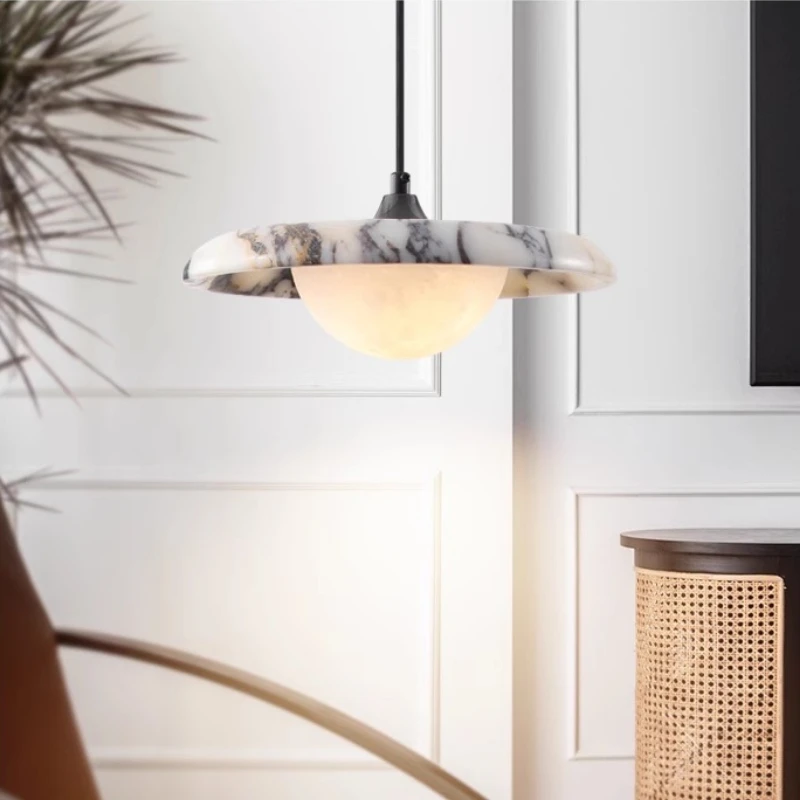 مصباح معلق بجانب السرير لغرفة النوم الرئيسية، مصباح زخرفي معلق من حجر البلغاري الفاخر