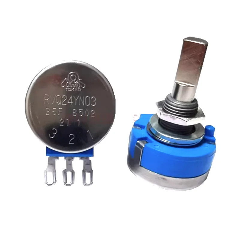 

1PCS 100% new Original TOCOS RVQ24YN03 25F B502 5K Long Life Game Potentiometer Switch Half shaft 25MM