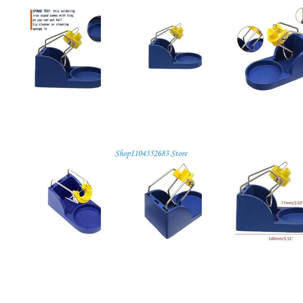 

Y6GD Convenient 951 Soldering Iron Stand Aluminum Alloy Soldering Iron Bracket Practical Soldering Iron Holder for Soldering