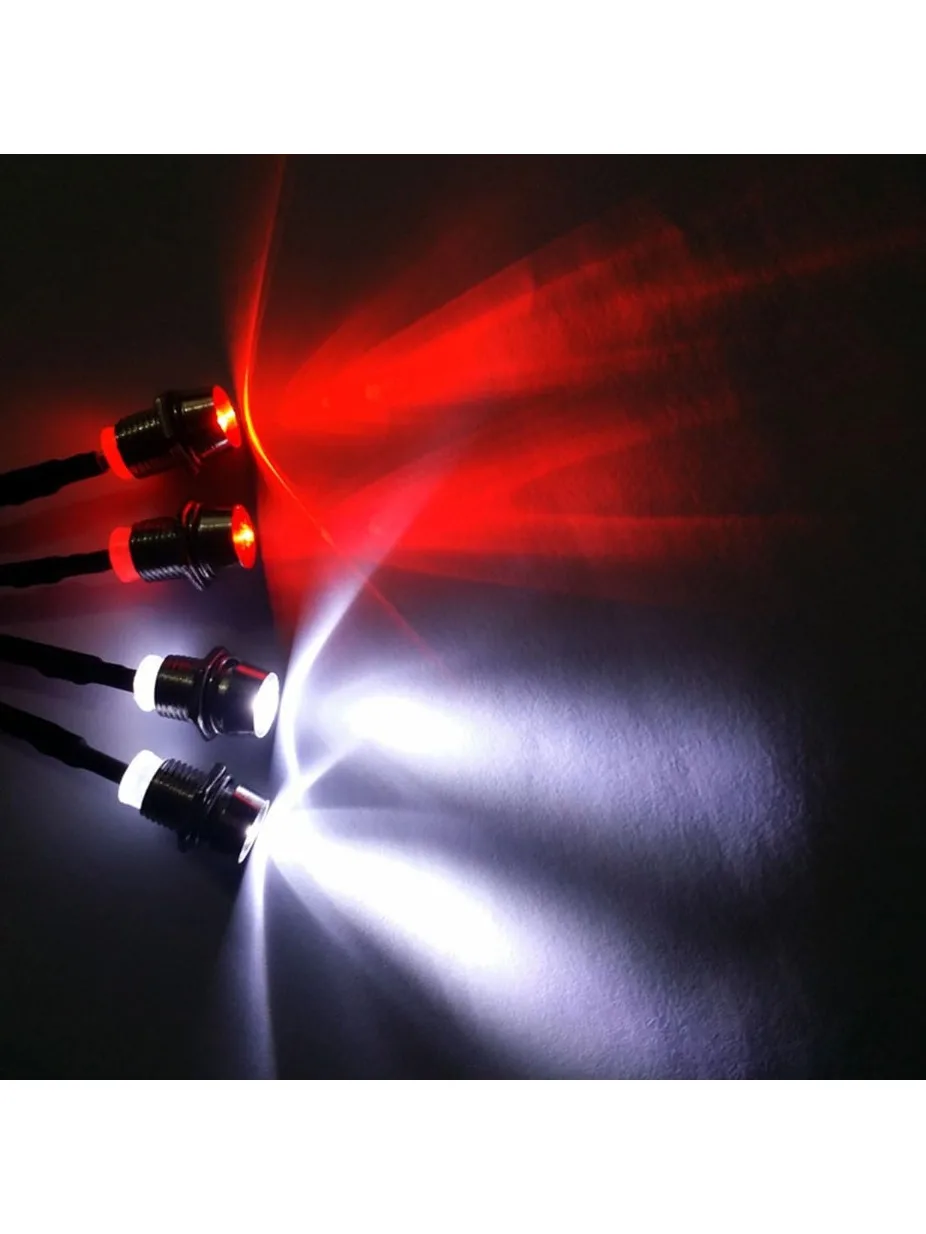 4LED-Beleuchtungsset für RC-Car-LKW, Scheinwerfer und Rücklichter, kompatibel mit Traxxas Axial SCX10 Tamiya Redcat RC4WD HSP 1/10 1/12 – Detail 1