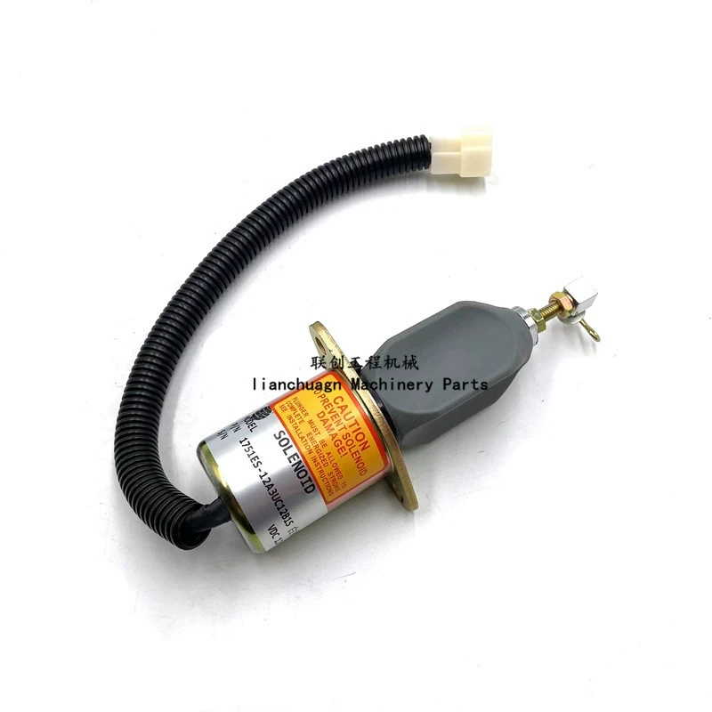 

For Hyundai R60-5/7 Stall Solenoid valve foreign horse 4TNE94 Flame extinguisher switch 1751ES-12A3UC12B1S Excavator Parts