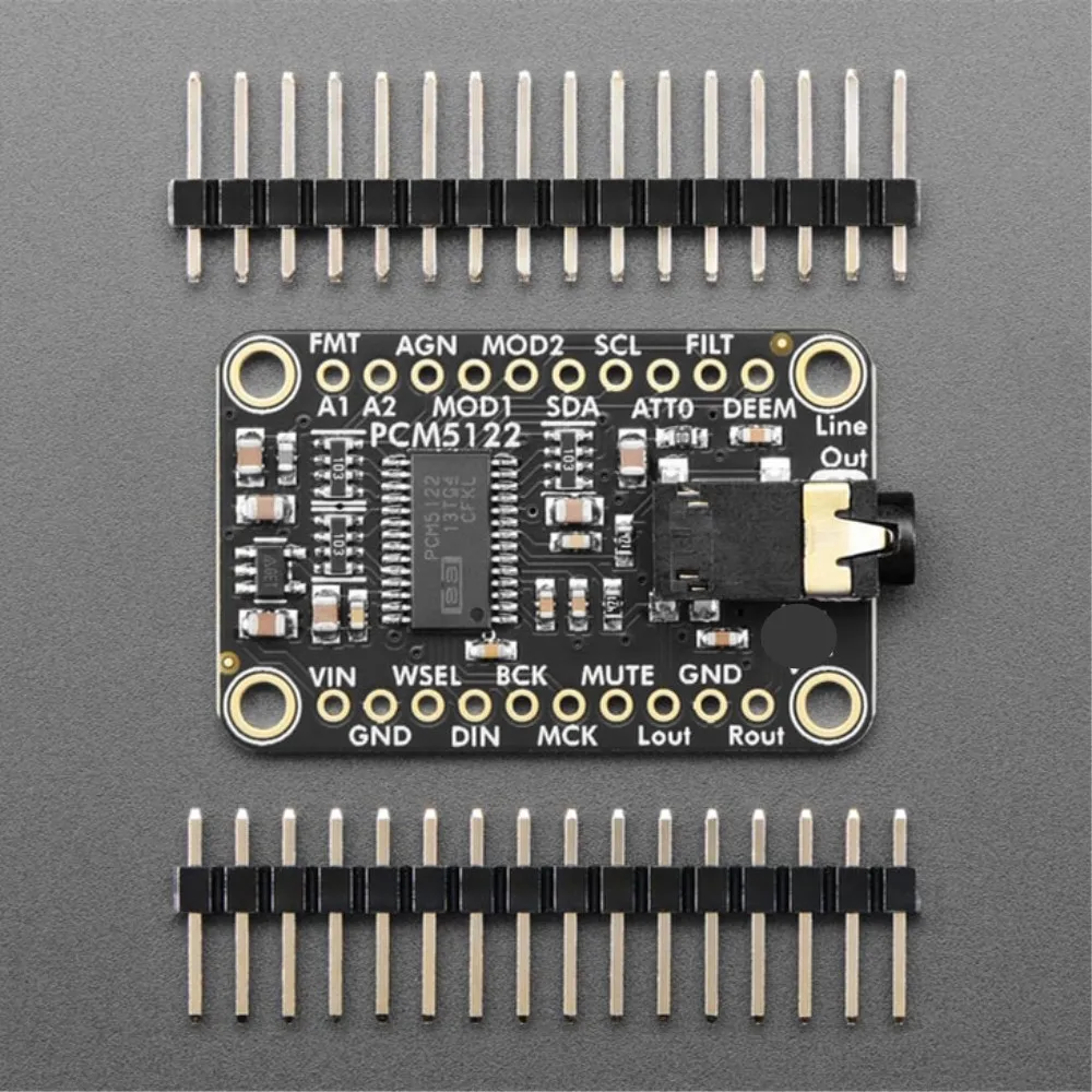 for Adafruit 6421 PCM5122 I2S DAC with Line Level Output - HW, I2C or SPI