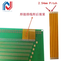 2Pcs FPC FFC Welding Cable PCB Wire Connector 2.54mm Pitch 3P/4/5/6/7/8/9/10/12/14/16/18/20/22/24/26/28/30Pin