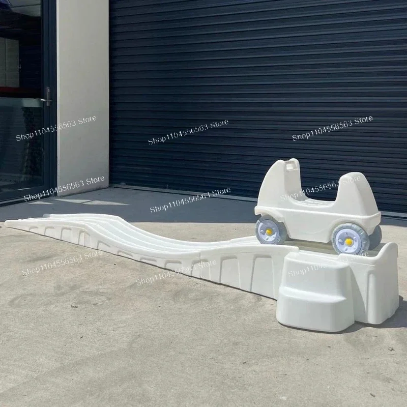 

Plastic toy white color roller coaster game for children