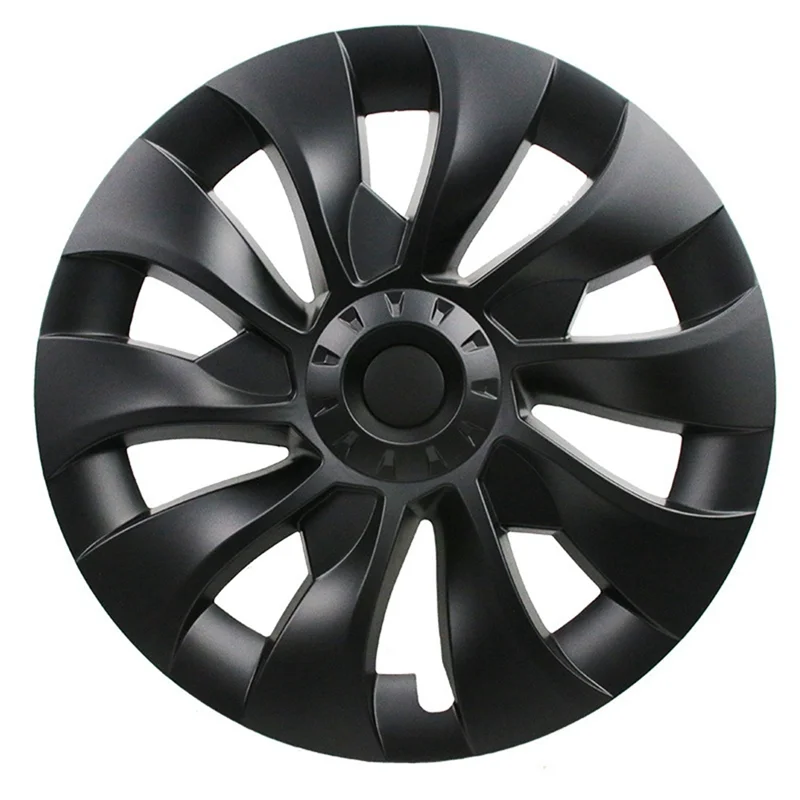 

Latest Model 3 Wheel Cover 18 Inch, Hub Cap Full Cover Replacement Accessories For Tesla Model 3 - Matte Black