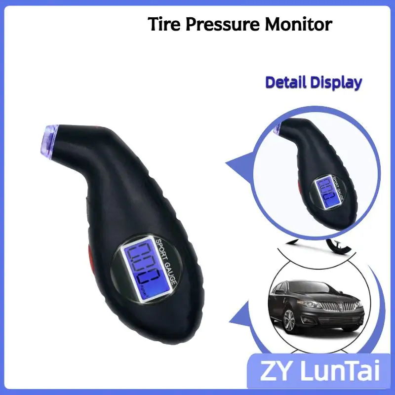 Portable Digital LCD Tyre Tire Air Pressure Gauge Tester Tool Car Safety Tool Handheld Tyre Gauge