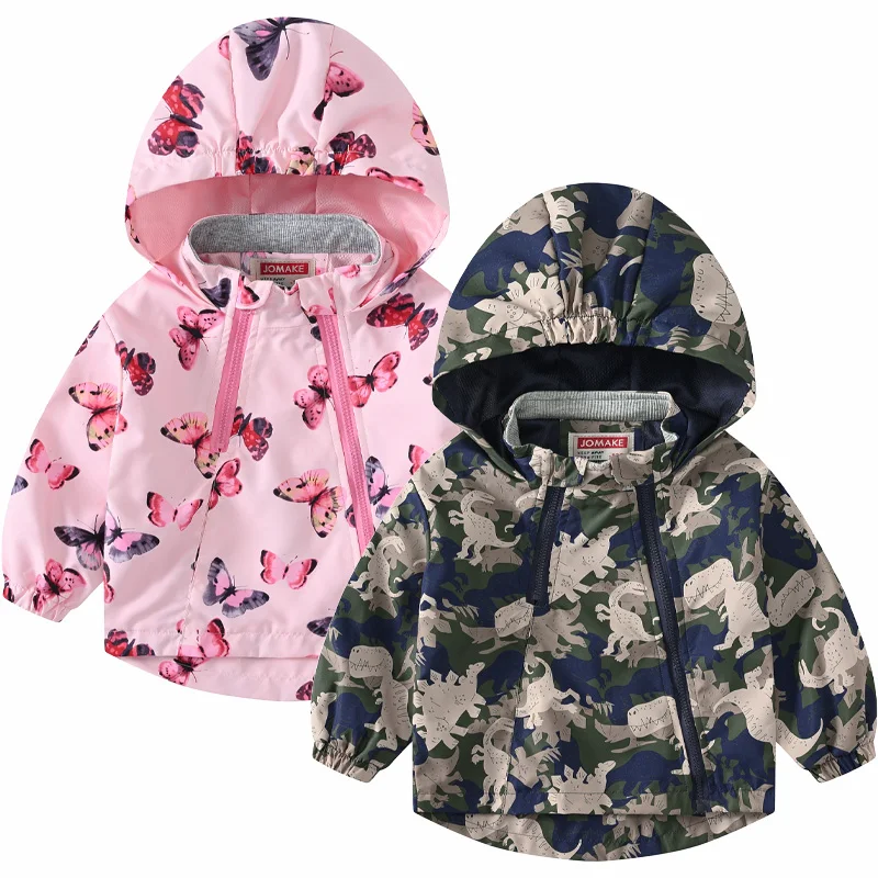 

Autumn Winter Kids Jackets Baby Girl Boy Clothes Coat Jacket Hooded Windbreaker Toddler Children Clothing Outdoor Sports Wear