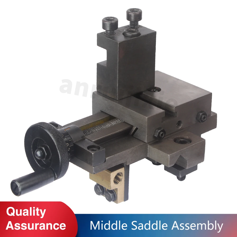 Tool holder Middle Saddle Assembly SIEG C0&Grizzly G0745&JET BD-3 Mini Lathe Tool Slide Rest Assembly