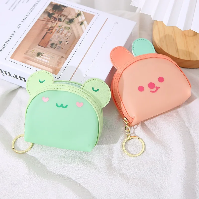 Cute Rabbit Zero Wallet Mini Wallets Coin Purses Kids Frog Bags Female Pouch Change Purse Children's Zero Wallet Cartoon Bags