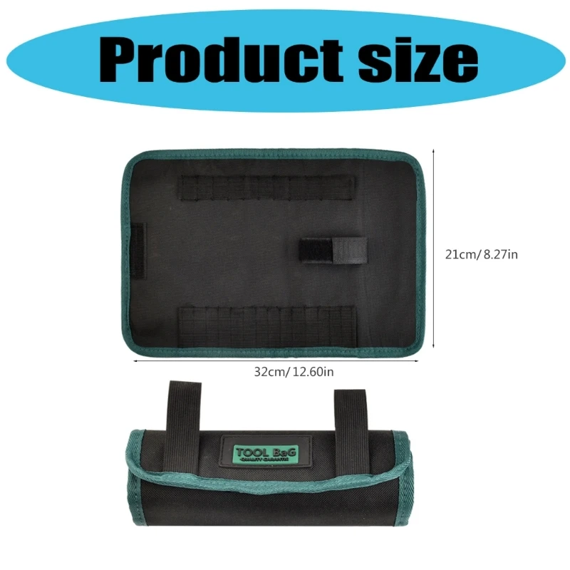  Workbench Essential Tool Organizers Roll Up Bag 20+1 Compartments Rugged Canvas