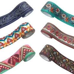 2/5/10 Meter/Lot 25mm 38mm Flowers Print Garment Waist Elastic Webbing DIY Apparel Band Bags Strap Sewing Accessories