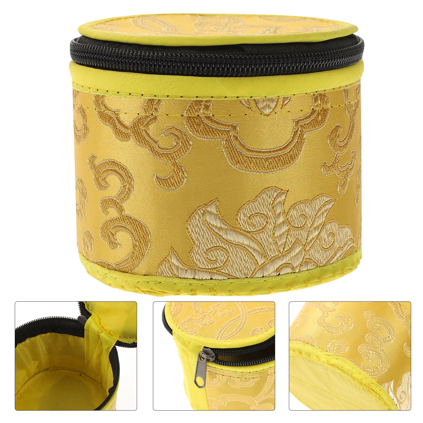 

1pc Singing 16CM Singing Bowl Storage Bag Handmade Cloud Embroidery Storage Bag Meditation Tibetan Bowl Protector Accessory