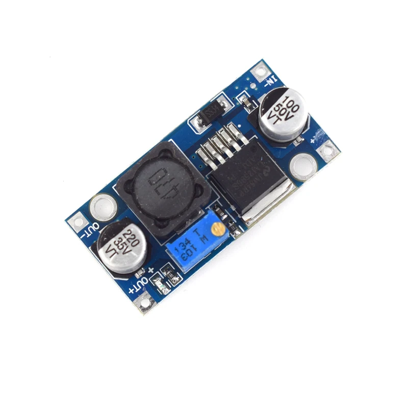 5 حزمة LM2596S محول فرق الجهد تيار مستمر إلى تيار مستمر محول عالية الكفاءة الجهد المنظم 3.0-40 فولت إلى 1.5-35 فولت محول فرق الجهد قابل للتعديل