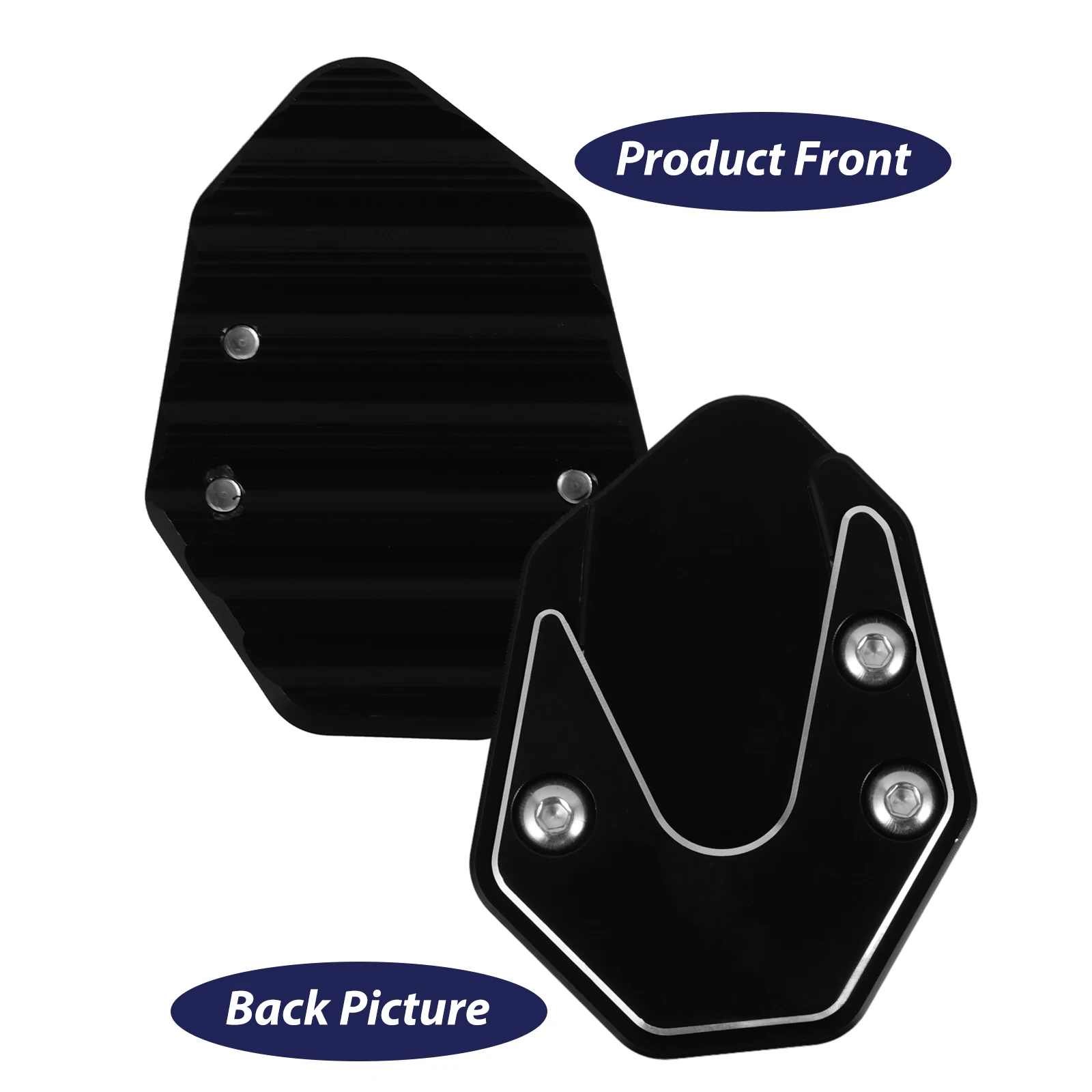 

Motorcycle Kickstand Pad Durable Non-Slip Solid Side Stand Support Plate Motorbike Kickstand Mat Anti-Fall Accessory