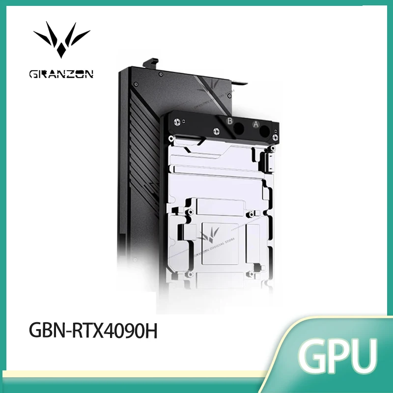 Granzon GBN-RTX4090H Water Block Use for NVIDIA GeForce RTX 4090 AIC Reference Edition GPU Card /Three-layer Structure Design