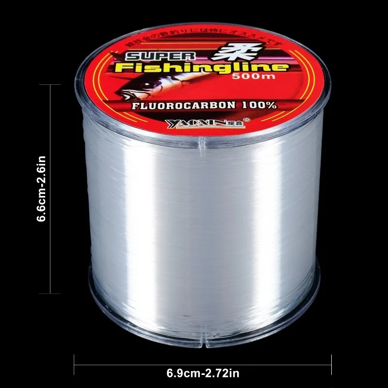 500m 0,14mm-0,50mm Superstark Nylon Angelschnur Transparente Monofilament-Hauptschnur für Süß- und Salzwasser Angelzubehör – Detail 3