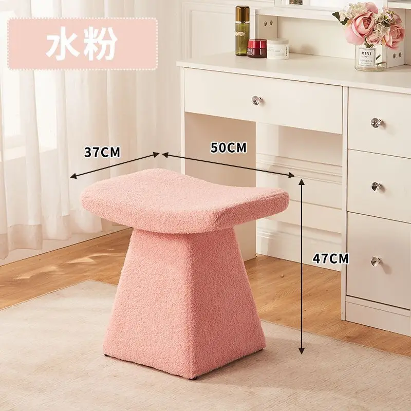 Nordic Bedroom Makeup Stool Home Doorway Porch Shoe Changing Low Stool Simple Creative Bedroom Dressing Table Chair Home