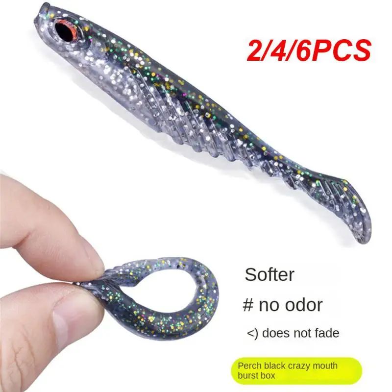 2/4/6PCS Fishing Baits 7cm 2.6g Fishing Tackle Artificial 	 Bionic Fishing Accessories Soft Baits Jigging Wobblers Fish-shaped