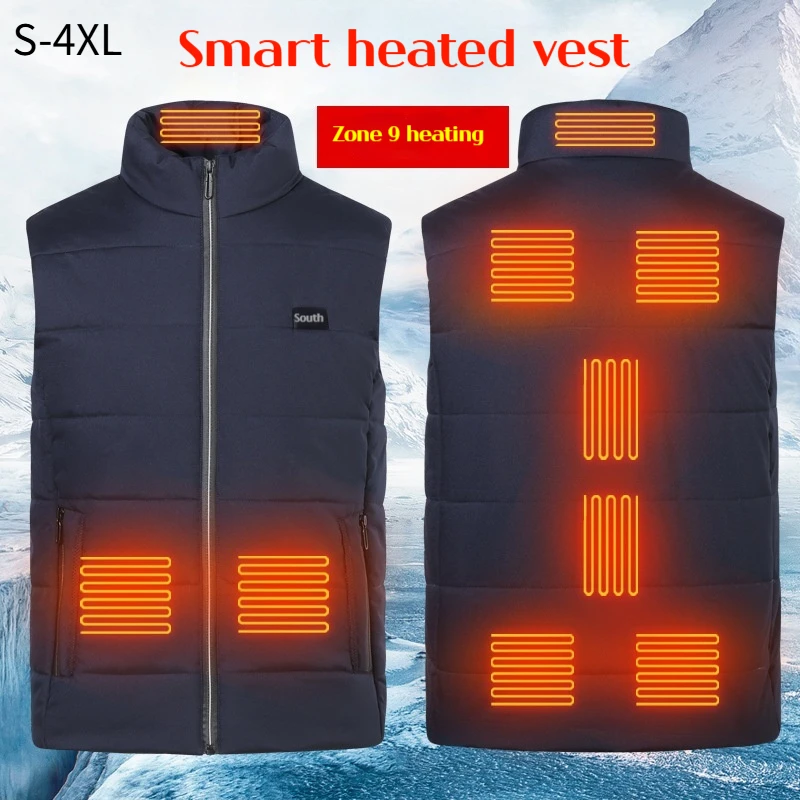 

2025 Hot Selling Winter Warm Vest Men's Heating Vest Women's Heating Vest Outdoor Sports Cycling Fishing Work Clothes S-4XL