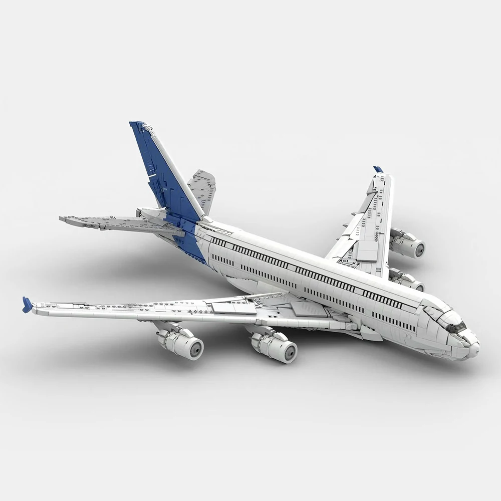 

A380 Factory Livery Civil Airliner Model MOC Building Bricks War Equipment Modular Technology Gifts Assemble Children Toys Suit