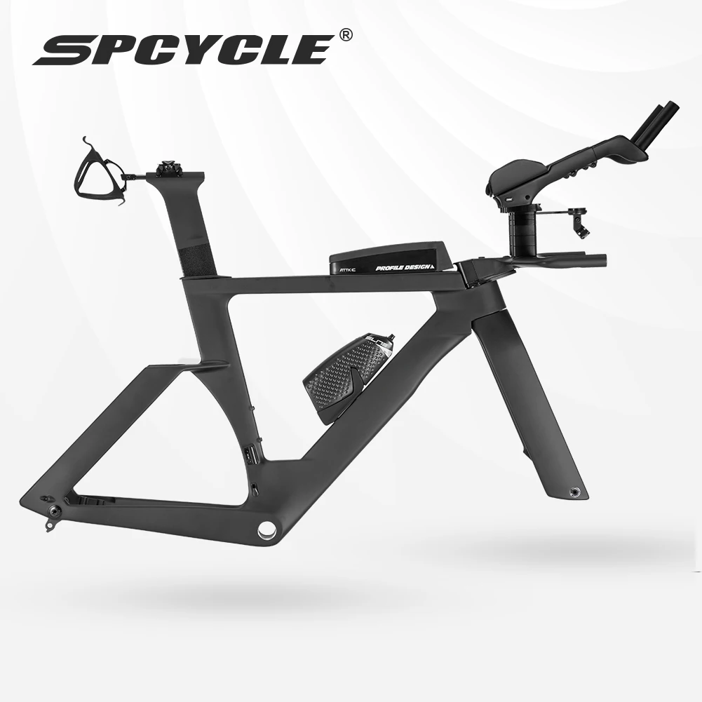 

Spcycle TT932 Aero Carbon Time Trial Bike Frame UDH Hanger BSA Bottom Bracket Full Integrated Cable Time Trial Frameset
