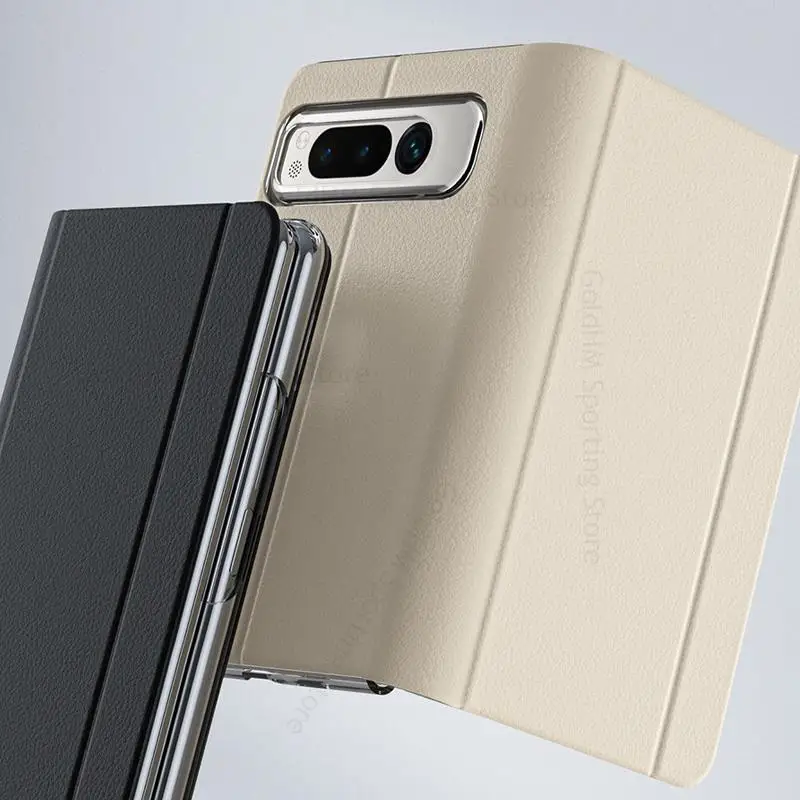 For Google Pixel Fold Magnetic Flip Kickstand Leather Phone Case For Pixel Fold G9FPL Book Stand Shockproof Cover For Pixel Fold