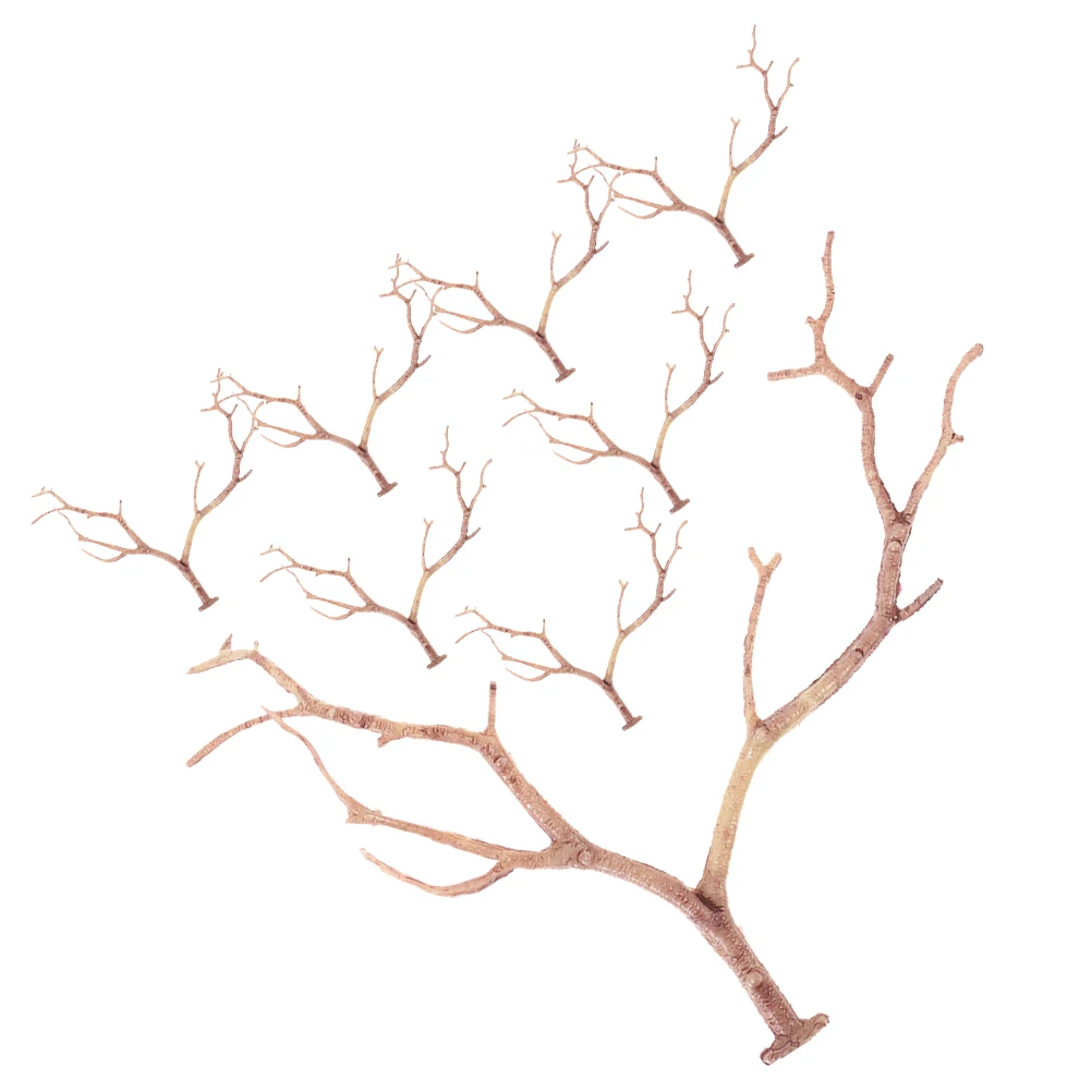 

8pcs Artificial Antler Branches Dried Tree Decor Deer Horn Stems Vase Filling Home Table Decorations Plastic Dry Branch